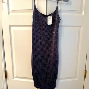 Navy blue sequin dress